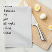 Funny Raccoon Spirit Animal Humor Cute Waterverf Theedoek (Quarter Fold)