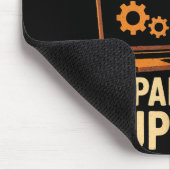 Funny Raccoon Tech Lover Graphic Tee Computer Geek Muismat (Hoek)