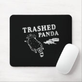 Funny Raccoon,trashed Panda For Him Men, Women Muismat (Met muis)
