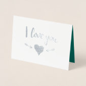 Funny Raccoon Valentijnsdag Folie Kaarten (Voorkant)