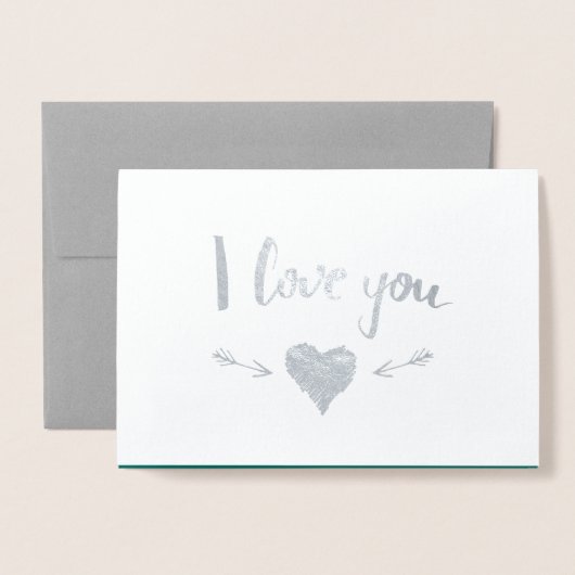 Funny Raccoon Valentijnsdag Folie Kaarten (Voorkant met envelop)