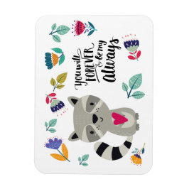 Funny Raccoon Valentijnsdag Gift Magneet