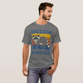 Funny Raccoon Whisperer T-shirt (Voorkant volledig)