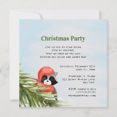 Funny Raccoons kerstfeest Kaart (Achterkant)