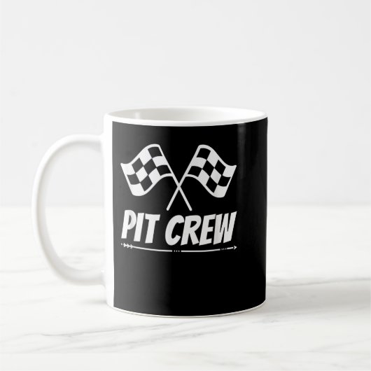 Funny Race Track Pit Crew Racing Mechanic Car Koffiemok (Links)