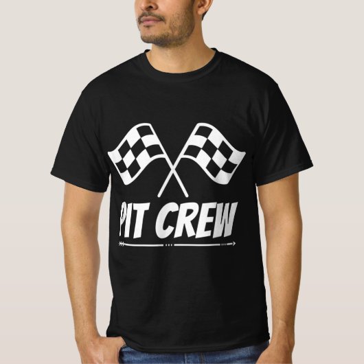 Funny Race Track Pit Crew Racing Mechanic Car T-shirt (Voorkant)