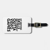 Funny Racing Car Video Games for Nerd Geek Gamer Bagagelabel (Voorkant horizontaal)