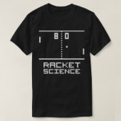 Funny RACKET SCIENCE Ping Pong  80s Video Game Arc T-shirt (Design voorkant)