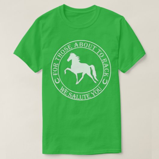 Funny Racking Horse T Tennessee Walking Horse T-shirt (Design voorkant)