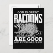 Funny Racoon Humor Trash Panda Briefkaart (Voorkant / Achterkant)