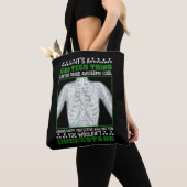 Funny Rad Tech Joke X-ray Radiologic Humor Tote Bag (Dichtbij)