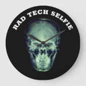 Funny Rad Tech Selfie Grote Klok (Voorkant)