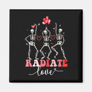 Funny Radiate Love Valentijn X-ray Tech Radiologie Magneet