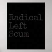 Funny Radical Left S Apparently Litical Sarcastic  Poster (Voorkant)