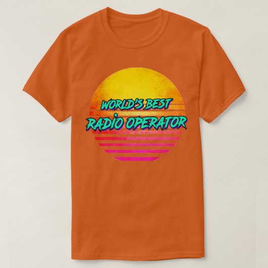 Funny Radio Operator Retro 1980s Gift T-shirt (Design voorkant)