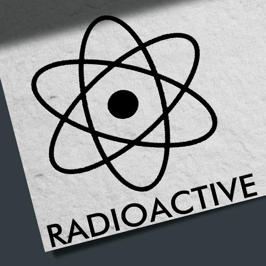 Funny Radioactive Novelty Rubberstempel