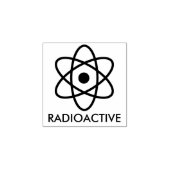 Funny Radioactive Novelty Rubberstempel (Afrduk)