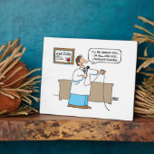 Funny Radiologist Karaoke Cartoon Radiology Kantoo Fotoplaat (Zijkant)