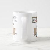 Funny Radiologist Singing Karaoke Song Cartoon Grote Koffiekop (Achterkant)