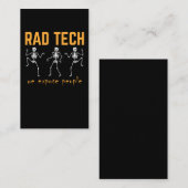 Funny Radiologist Skeletons Xray Radiology Visitekaartje (Voorkant / Achterkant)