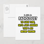 Funny Radiologist T-Shirts en Gifts Briefkaart (Voorkant / Achterkant)
