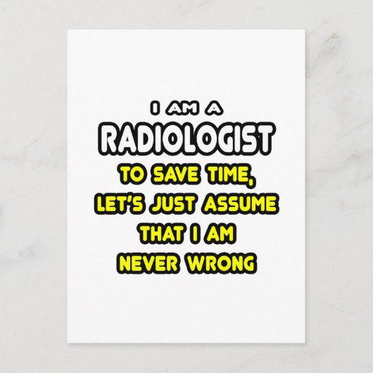 Funny Radiologist T-Shirts en Gifts Briefkaart (Voorkant)