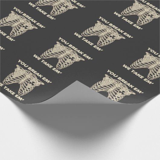 Funny Radiology Xray Skeleton Rad Technoloog Cadeaupapier (Hoek)