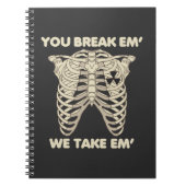 Funny Radiology Xray Skeleton Rad Technoloog Notitieboek (Voorkant)