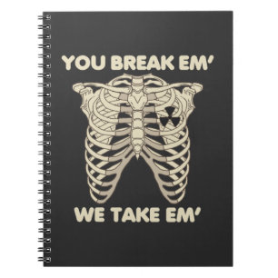 Funny Radiology Xray Skeleton Rad Technoloog Notitieboek