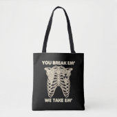 Funny Radiology Xray Skeleton Rad Technoloog Tote Bag (Voorkant)