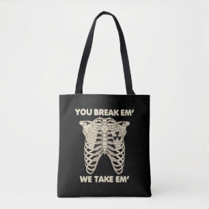 Funny Radiology Xray Skeleton Rad Technoloog Tote Bag