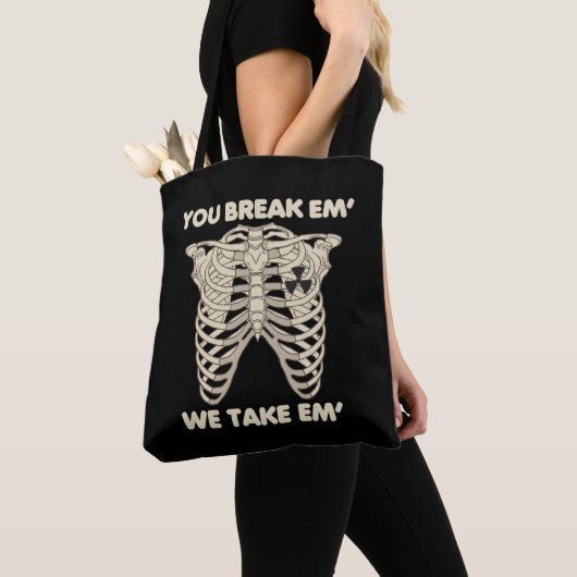 Funny Radiology Xray Skeleton Rad Technoloog Tote Bag (Dichtbij)