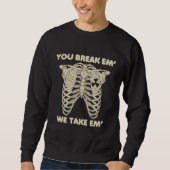 Funny Radiology Xray Skeleton Rad Technoloog Trui (Voorkant)
