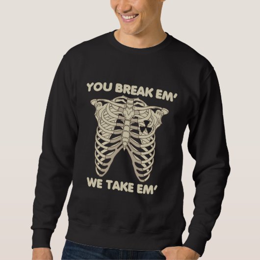 Funny Radiology Xray Skeleton Rad Technoloog Trui (Voorkant)