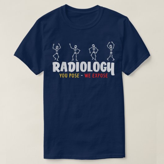 Funny Radiology Xray Skeletons Radioloog T-shirt (Design voorkant)