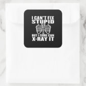 Funny Radiology Xray Vierkante Sticker (Tas)