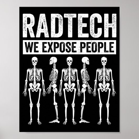 Funny Radioloog Joke Radiology Humor Rad Tech Poster (Voorkant)