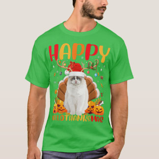Funny Ragdoll Hondenliefhebber Happy Ragdoll Hello T-shirt