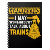 Funny Railfan Quote Trainspotter Lover Railr Notitieboek (Voorkant)