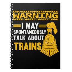 Funny Railfan Quote Trainspotter Train Lover Railr Notitieboek