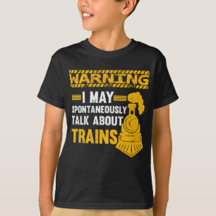 Funny Railfan Quote Trainspotter Train Lover Railr T-shirt