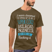 Funny Railroad Engineer Tshirtwaardering T-shirt (Voorkant)