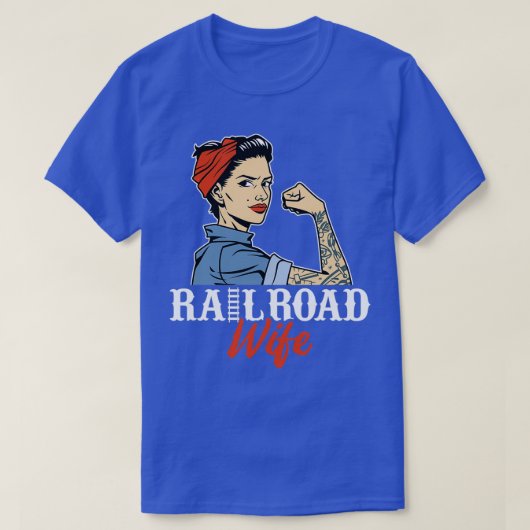 Funny Railroad Wife Train Graphic Railway Lovers T-shirt (Design voorkant)