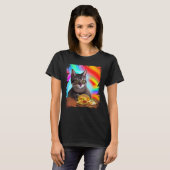 Funny Rainbow Cat Taco Kat Internet Meme T-shirt (Voorkant volledig)