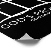 Funny Rainbow Christ Cross - Christian Quote God's Poster (Hoek)