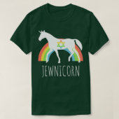 Funny Rainbow Jewnicorn Jewish Unicorn T-shirt (Design voorkant)