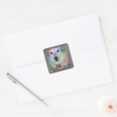 Funny Rainbow Pooch Sticker (Envelop)