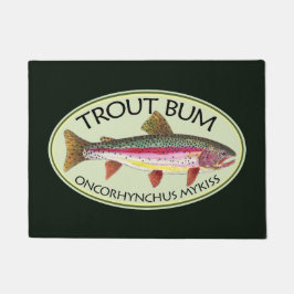 Funny Rainbow Trout Bum Deurmat