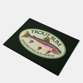 Funny Rainbow Trout Bum Deurmat (Schuin)