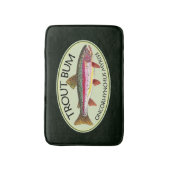 Funny Rainbow Trout Bum Vist Badmat (Voorkant Verticaal)